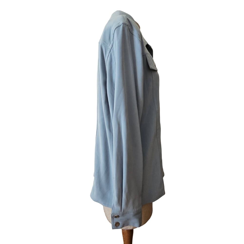 Light Blue Shacket Size Large/12 - Picture 4 of 4